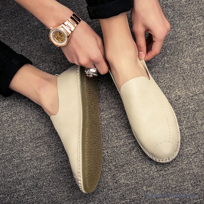 Mocassin Homme Avec Pompon, Mocassin Noir Et Blanc Homme