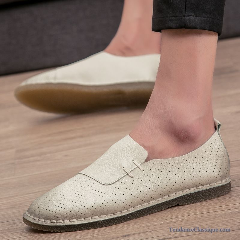 Mocassin Homme Avec Pompon, Mocassin Noir Et Blanc Homme