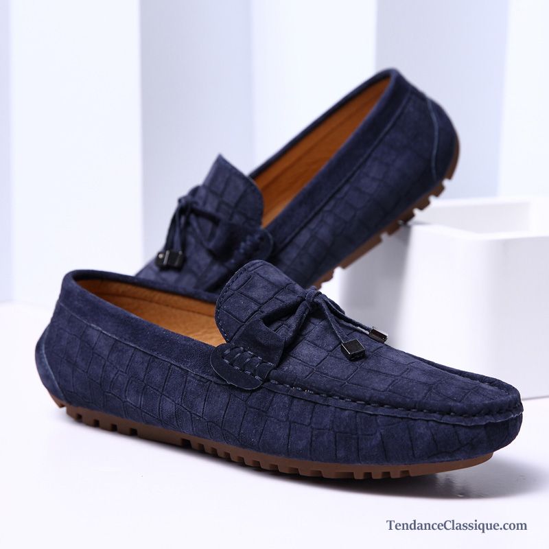 Mocassin Homme Bleu Marine, Mocassin Montant Homme