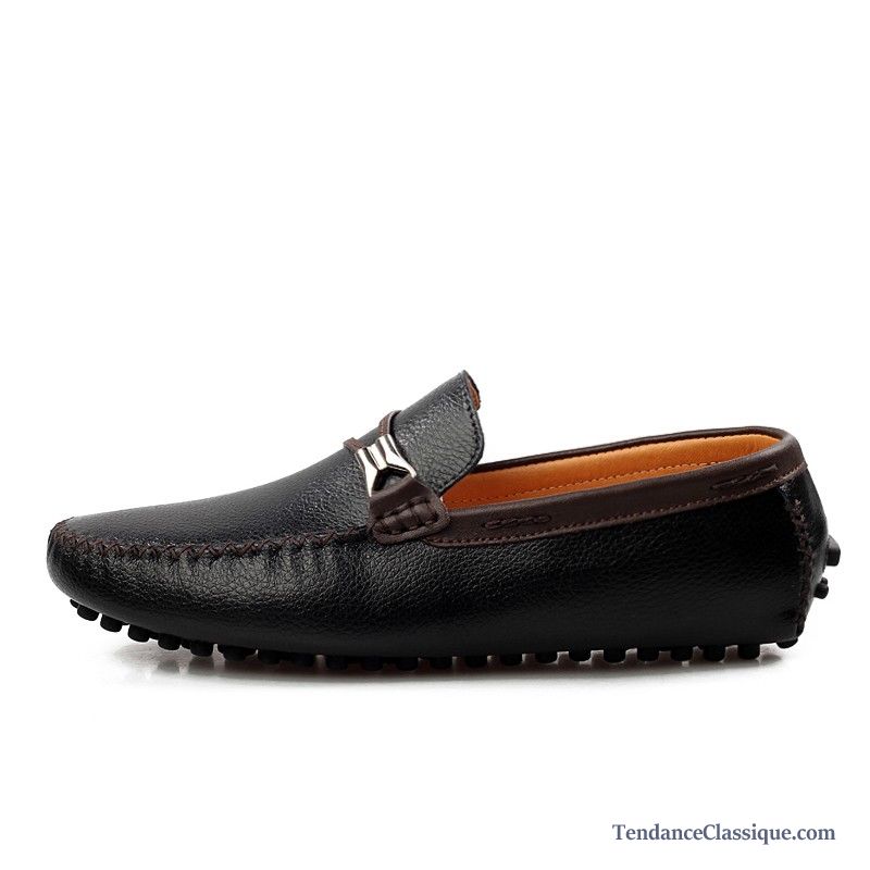 Mocassin Homme Grande Taille Noir, Mocassin Homme Marron Daim En Vente