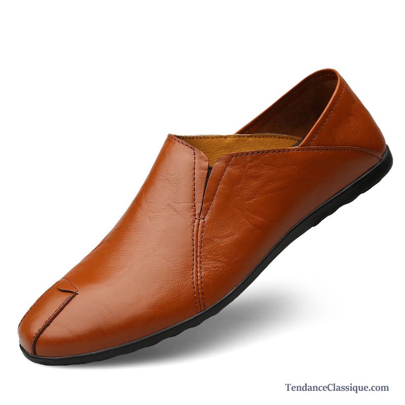 Mocassin Homme Rouge, Chaussure Randonnée Homme