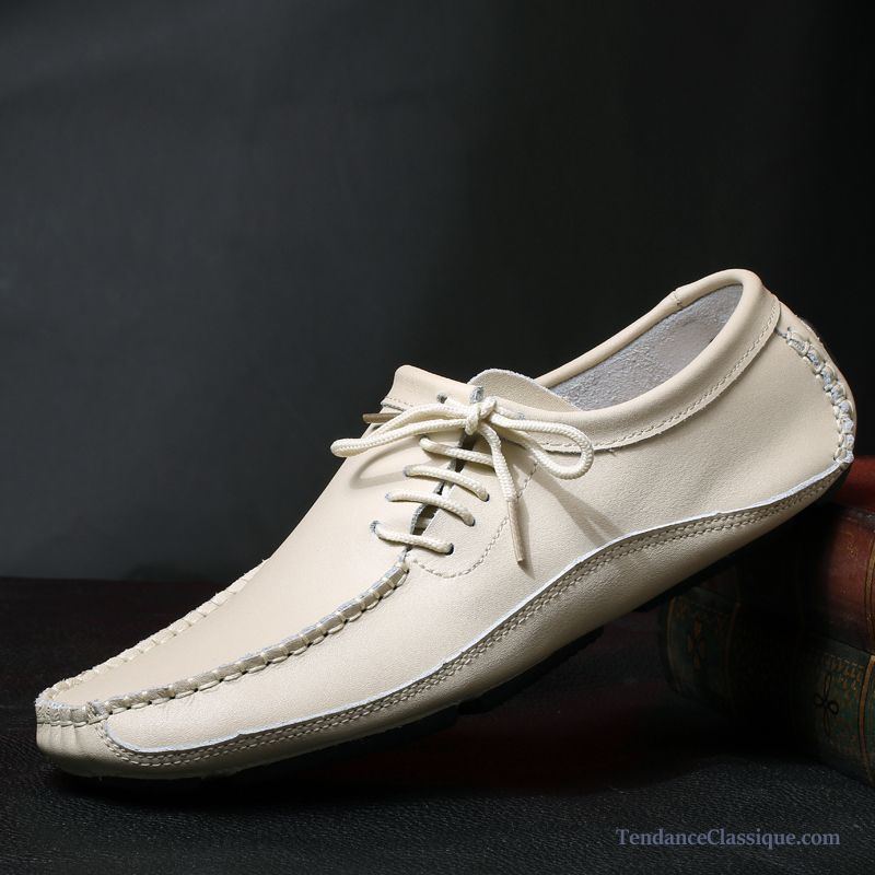 Mocassin Noir Et Blanc Saphir, Chaussure Homme Classique