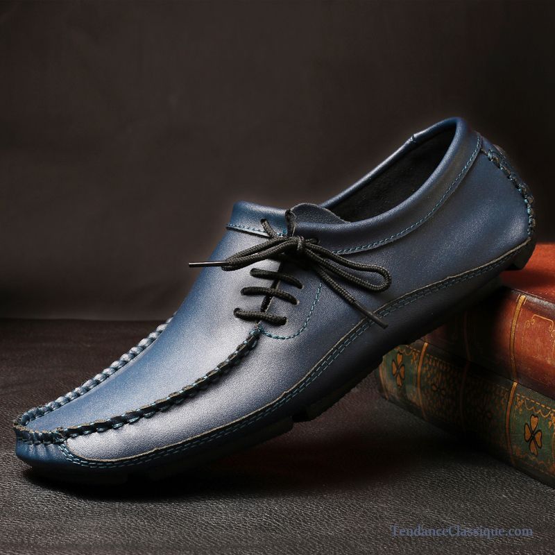 Mocassin Noir Et Blanc Saphir, Chaussure Homme Classique