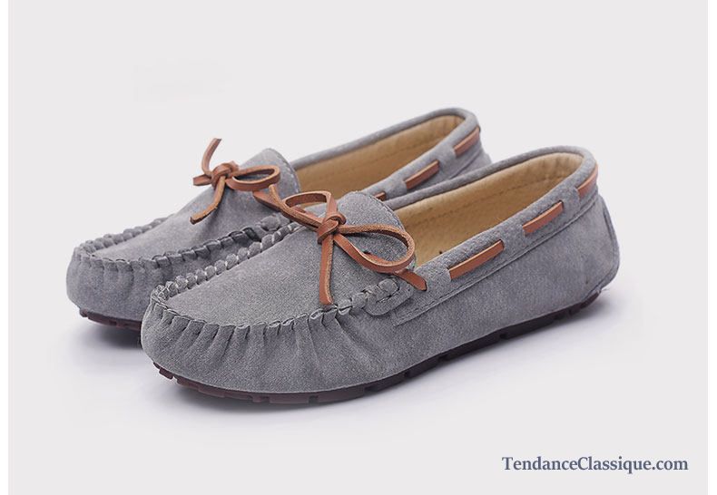 Mocassin Plateforme Femme, Mocassin Bicolore Femme