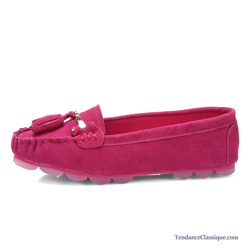 Mocassins Femme Soldes Violet, Vente Mocassins Femme