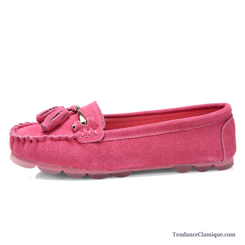 Mocassins Femme Soldes Violet, Vente Mocassins Femme