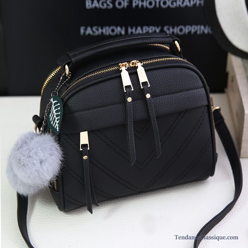 Mode Sac À Bandoulière, Sac Bandoulière Cuir Noir Femme