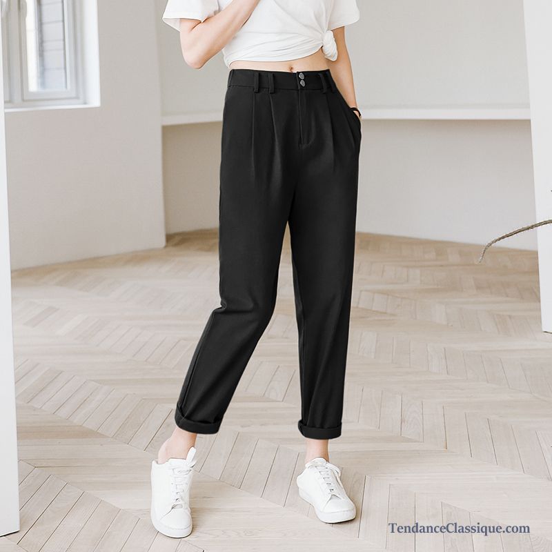 Modèle Pantalon Femme, Pantalon Coupe Carotte Femme