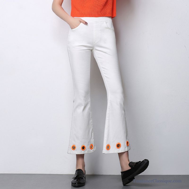 Pantalon Blanc Pas Cher Lilas, Pantalon Femme Tendance