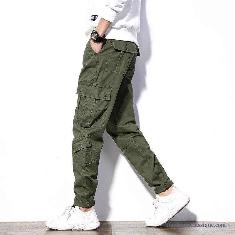 Pantalon Cargo Homme Classe, Pantalon Cargo Homme Bleu