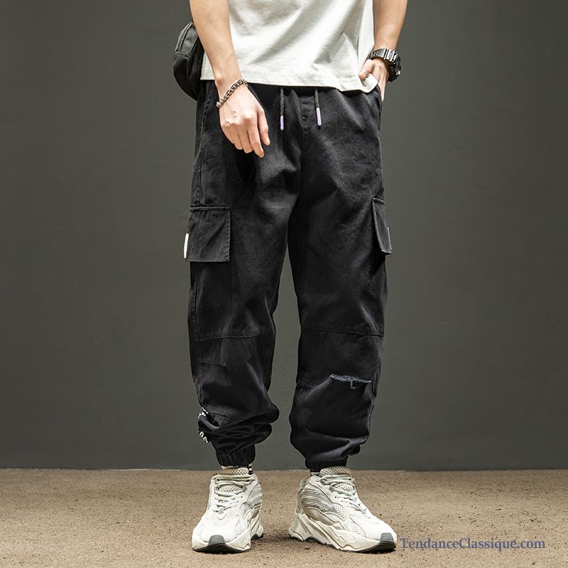 Pantalon Cargo Homme En Lin, Pantalon Cargo Jogging Homme Pas Cher