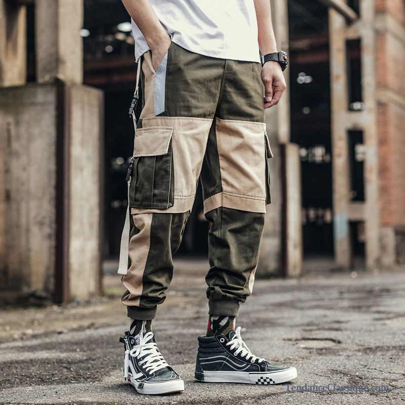 Pantalon Cargo Mode Homme Beige, Pantalon Cargo Noir Homme En Ligne