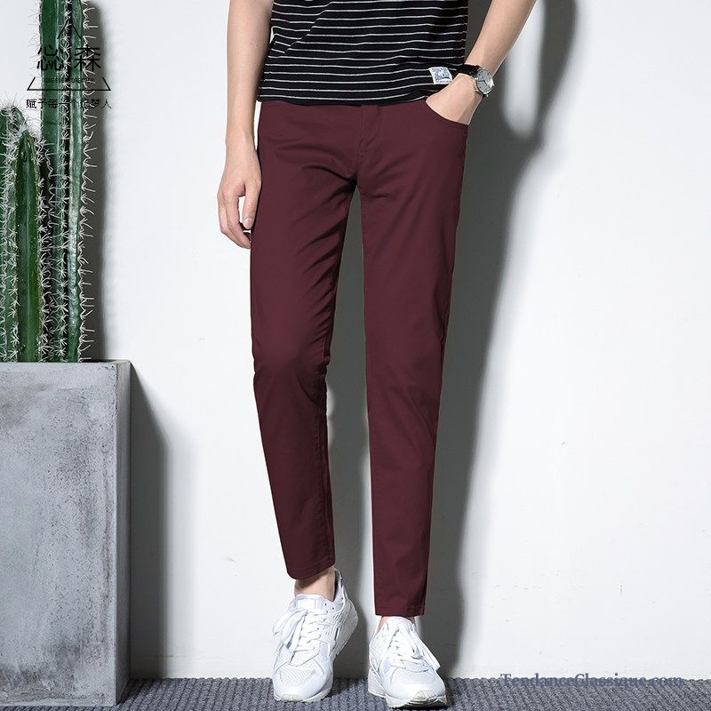 Pantalon De Homme, Pantalon Lin Noir Homme