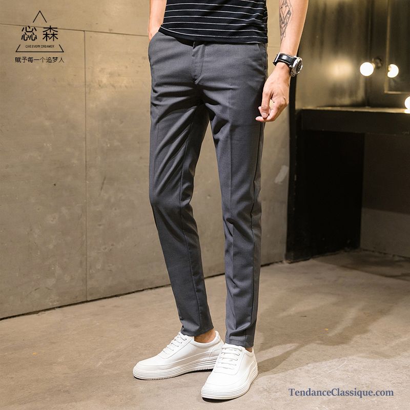 Pantalon De Toile Homme Blé, Pantalon Homme Mode