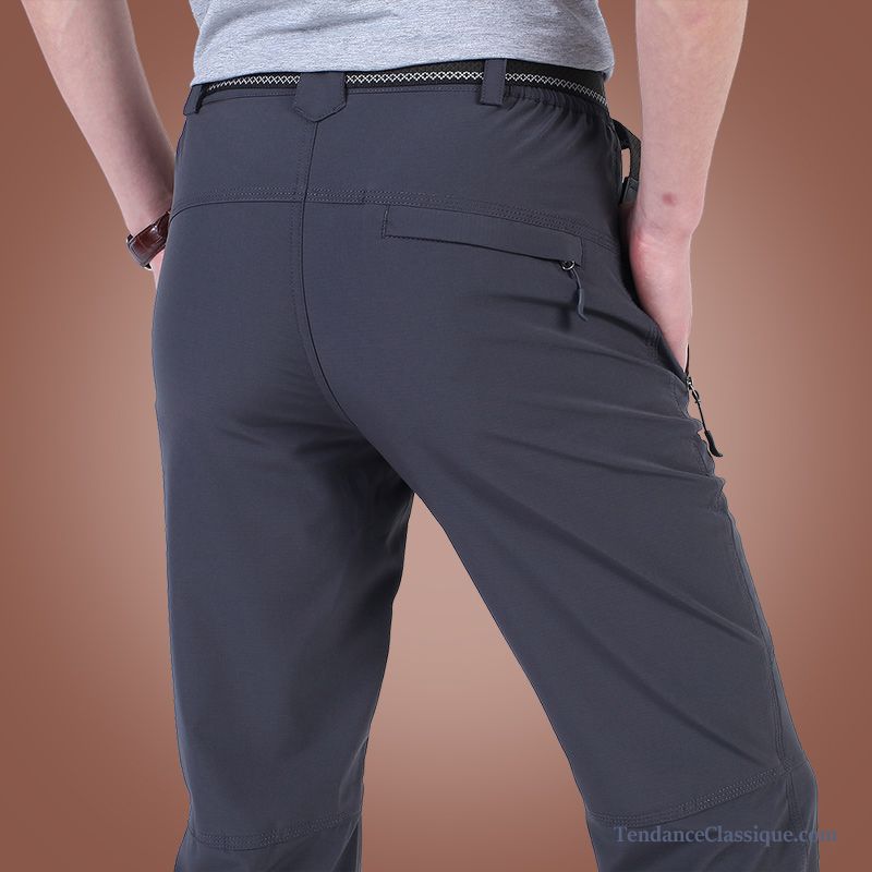 Pantalon Droit Taille Haute Palegoldenrod, Pantalon Mode Homme Coupe Droite En Vente