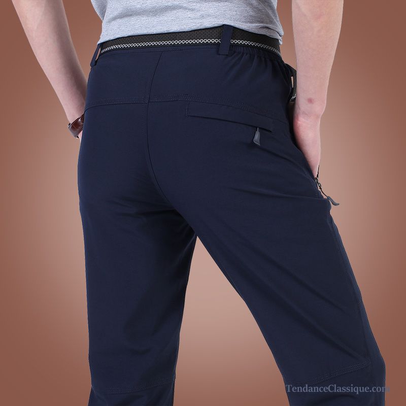 Pantalon Droit Taille Haute Palegoldenrod, Pantalon Mode Homme Coupe Droite En Vente