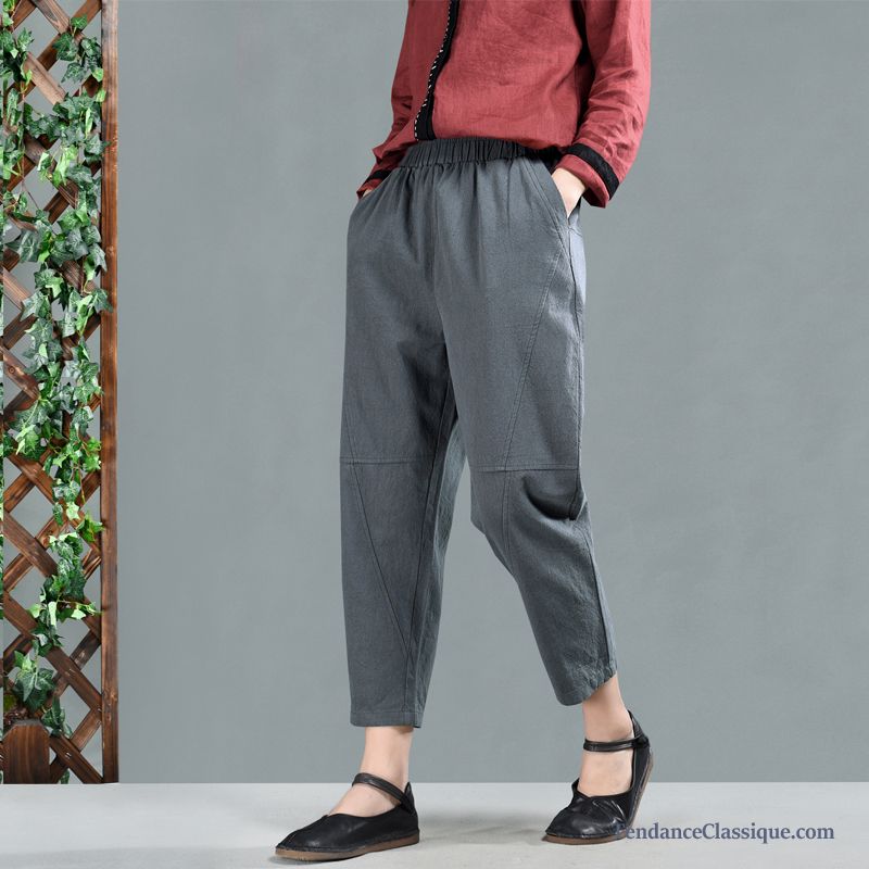 Pantalon Droit Taille Haute, Vente Pantalon Femme