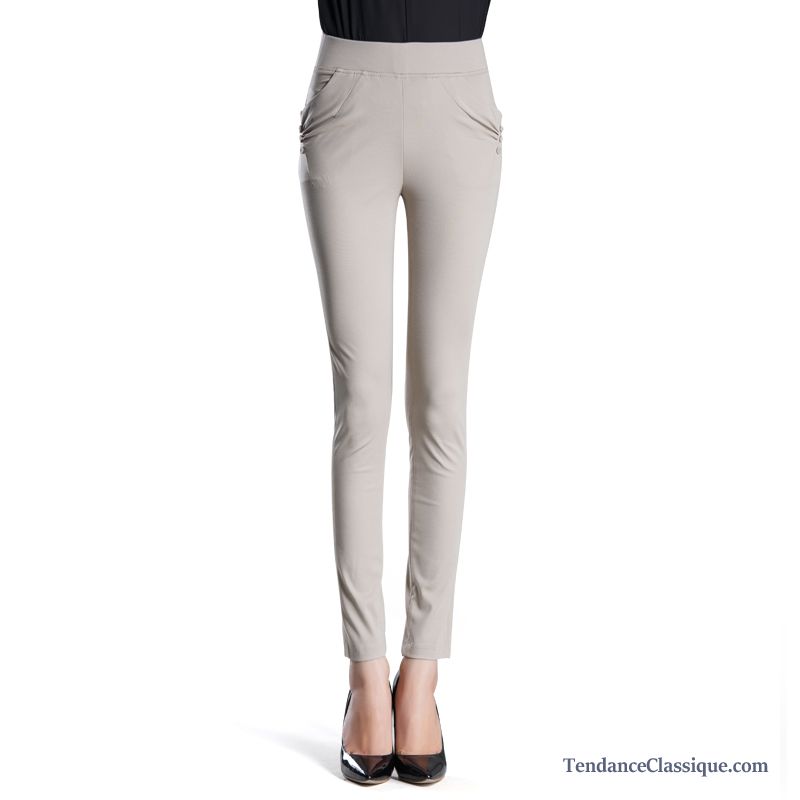 Pantalon Femme Doré, Pantalon Avec Poche Sur Le Cote Femme