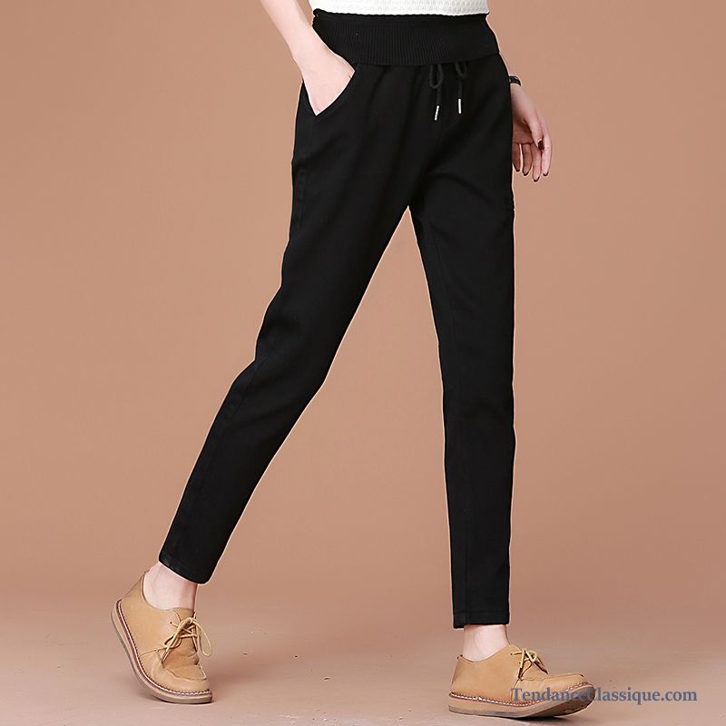 Pantalon Femme Imprimé Fleuri Bronzage, Pantalon Leger D Été