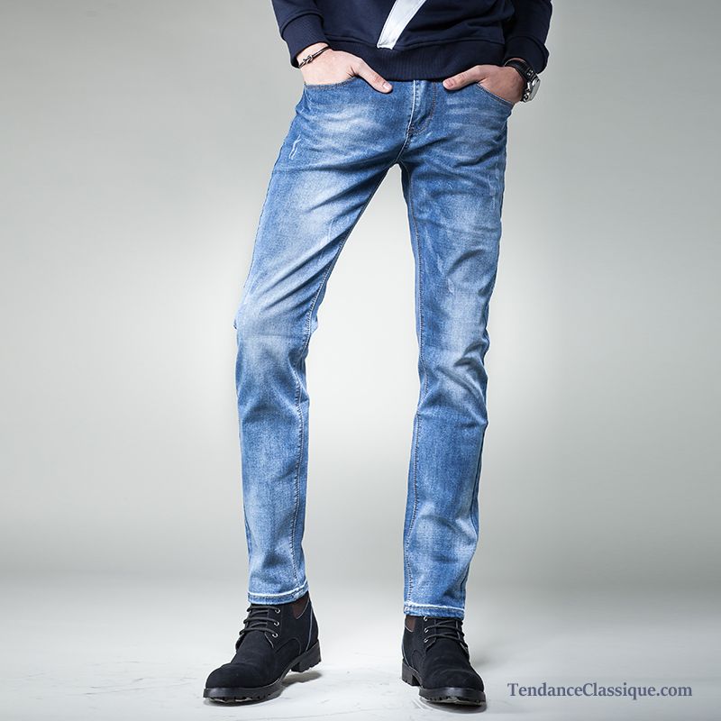 Pantalon Homme Couleur, Jean Avec Elasthane Homme