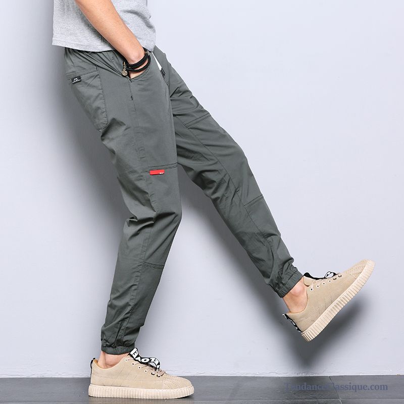 Pantalon Homme Gris Clair, Pantalon Homme Toile