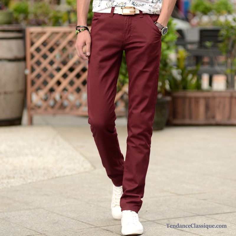 Pantalon Homme Mode Mauve, Pantalon Pince Homme