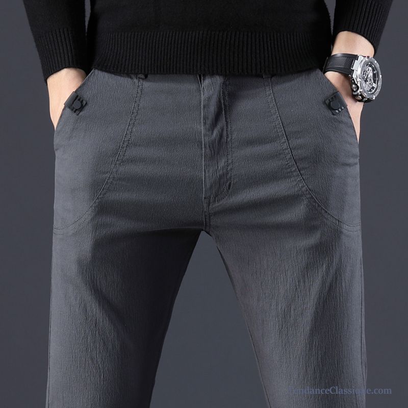 Pantalon Mode Marron, Pantalon Coton Homme