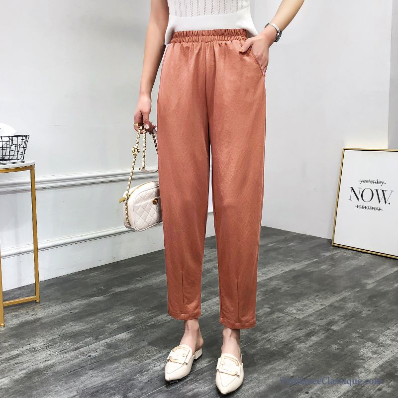 Pantalon Slim Velours Femme Peachpuff, Pantalon Blanc En Lin Femme Pas Cher