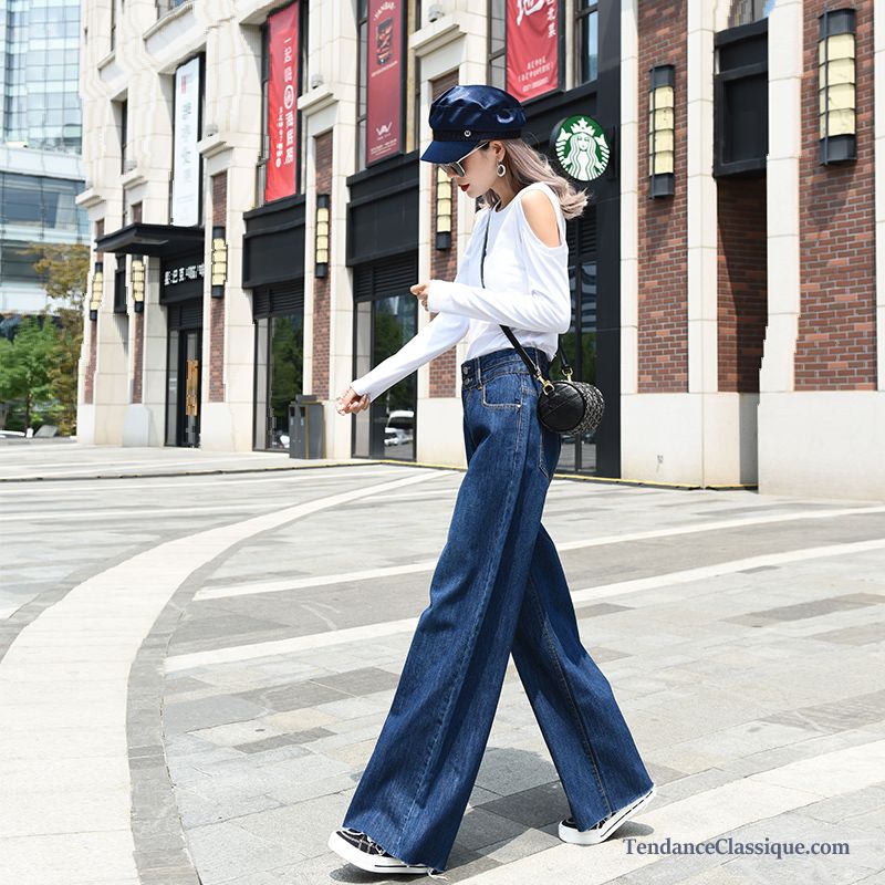 Pantalon Taille Très Haute Femme, Acheter Jean Taille Haute