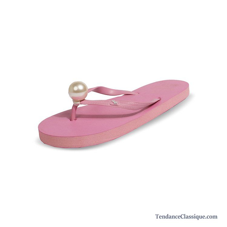 Pantoufle Confortable Femme Lilas, Tongs Femme