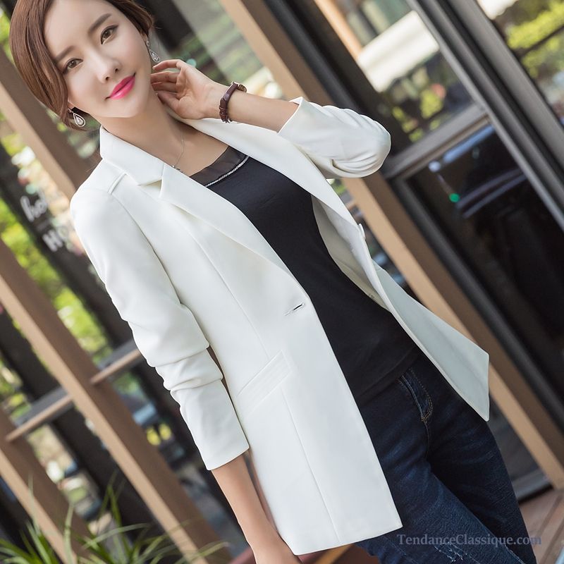 Pull Blazer Femme Steelblue, Blazer Femme Rayée Bleu Blanc Pas Cher