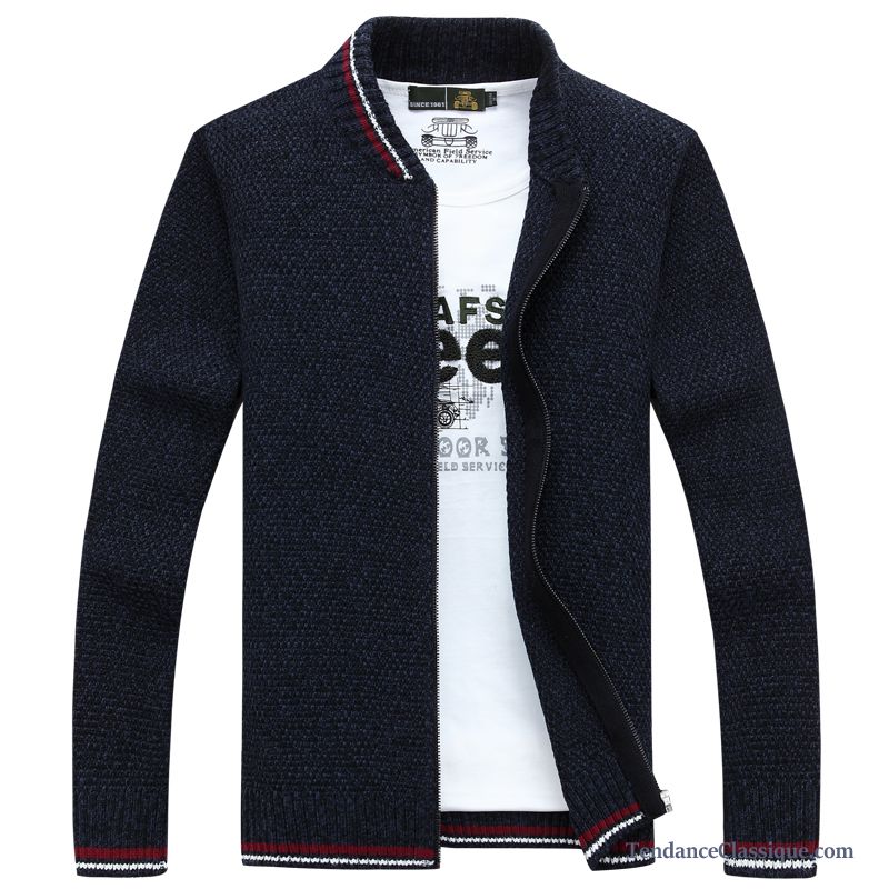 Pull Col Roulé Pas Cher Gris, Cardigan Mode Maille Homme