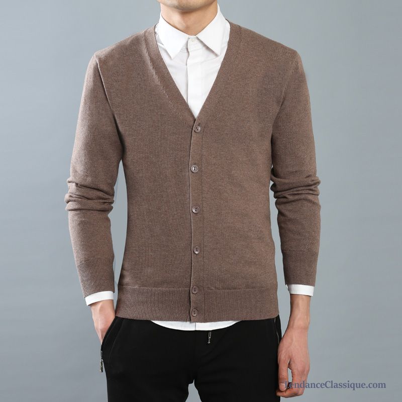 Pull Col V Homme Laine Sarcelle, Pull Homme En Laine