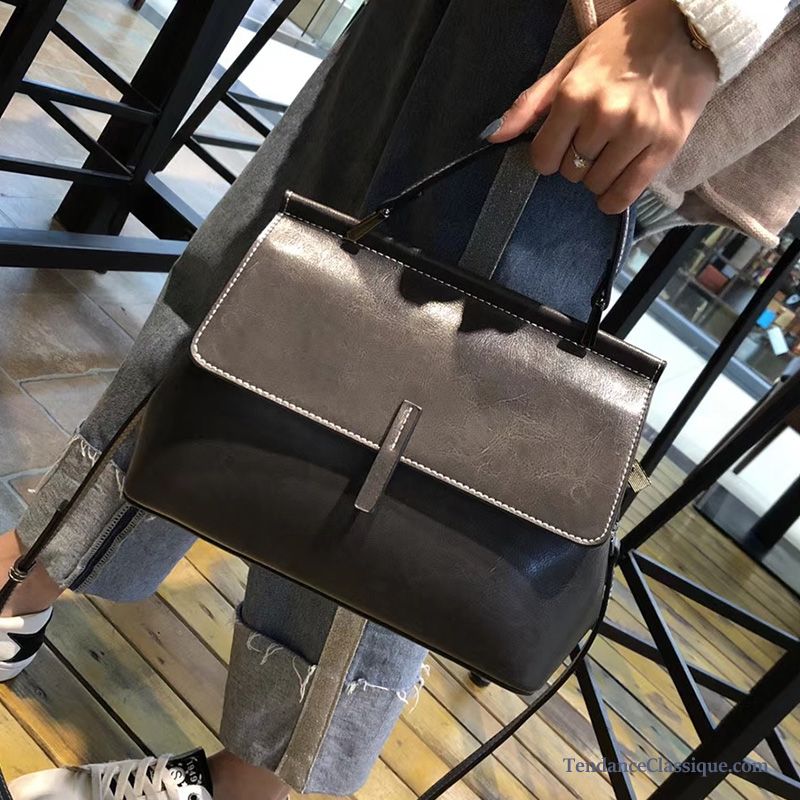 Sac Bandoulière Femme Original, Sac À Main Cuir Noir Femme Soldes