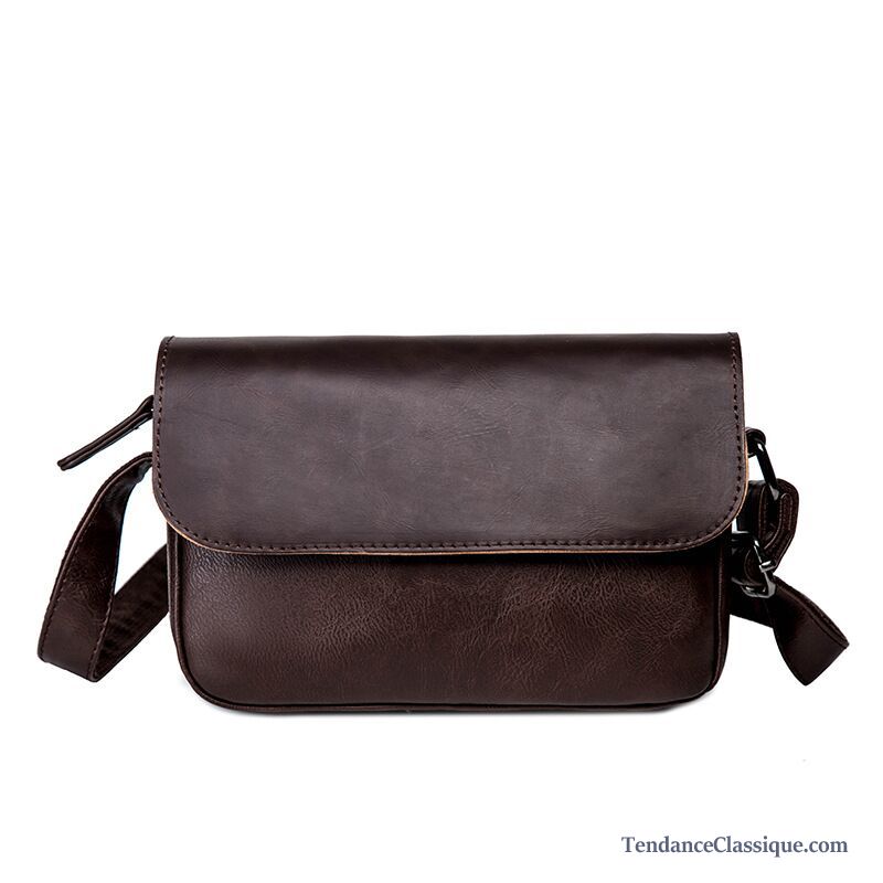 Sac Bandoulière Homme Cuir Noir Crème, Sac À Bandoulière Cuir Noir Homme