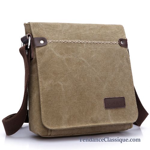 Sac Besace En Cuir Pour Homme Blanc, Sac À Bandoulière De Marque