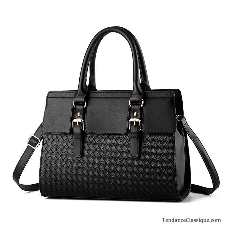 Sac À Bandoulière Bandoulière Noir Écarlate, Sac Bandoulière Noir Femme