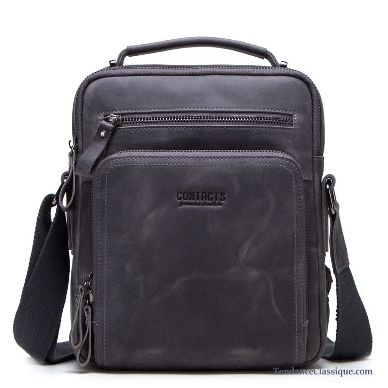 Sac À Bandoulière Homme Noir, Sac Bandoulière Homme Vintage Pas Cher