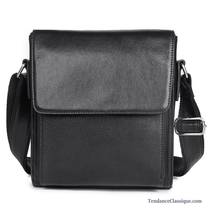 Sac À Bandoulière Original Cuir, Sac Bandoulière Cuir Noir Homme