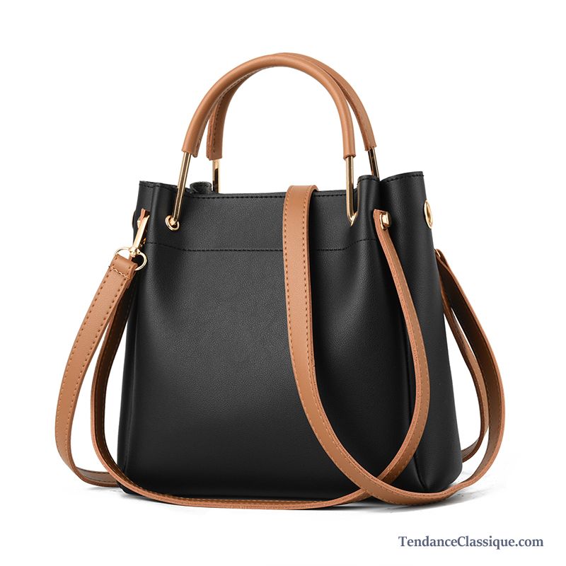 Sac À Main Marron Cuir Chameau, Sac Femme Cuir Noir