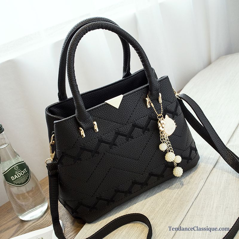 Sac À Main Noir Femme Seagreen, Sac A Main Femme Cuir Noir Pas Cher