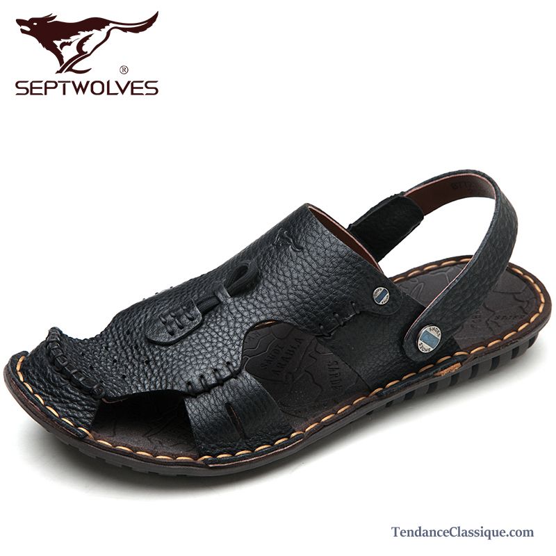 Sandales Compensés Homme, Sandales Homme Couleur Vente