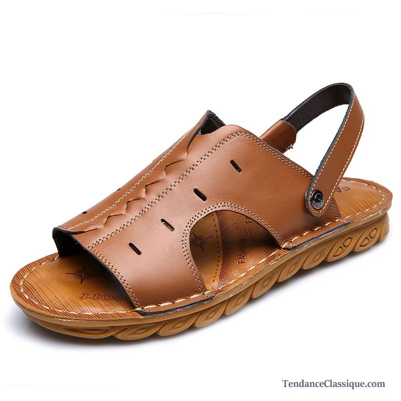 Sandales Cuir Pas Cher Homme, Chaussure Sandales Homme