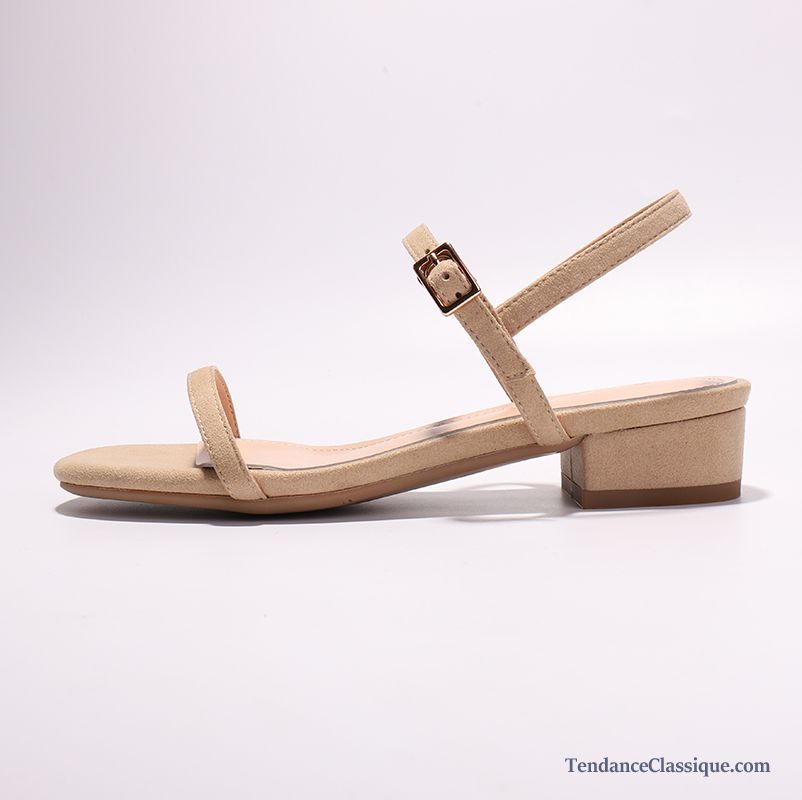 Sandales Femme Cuir Ambre, Sandales À Talon Femme