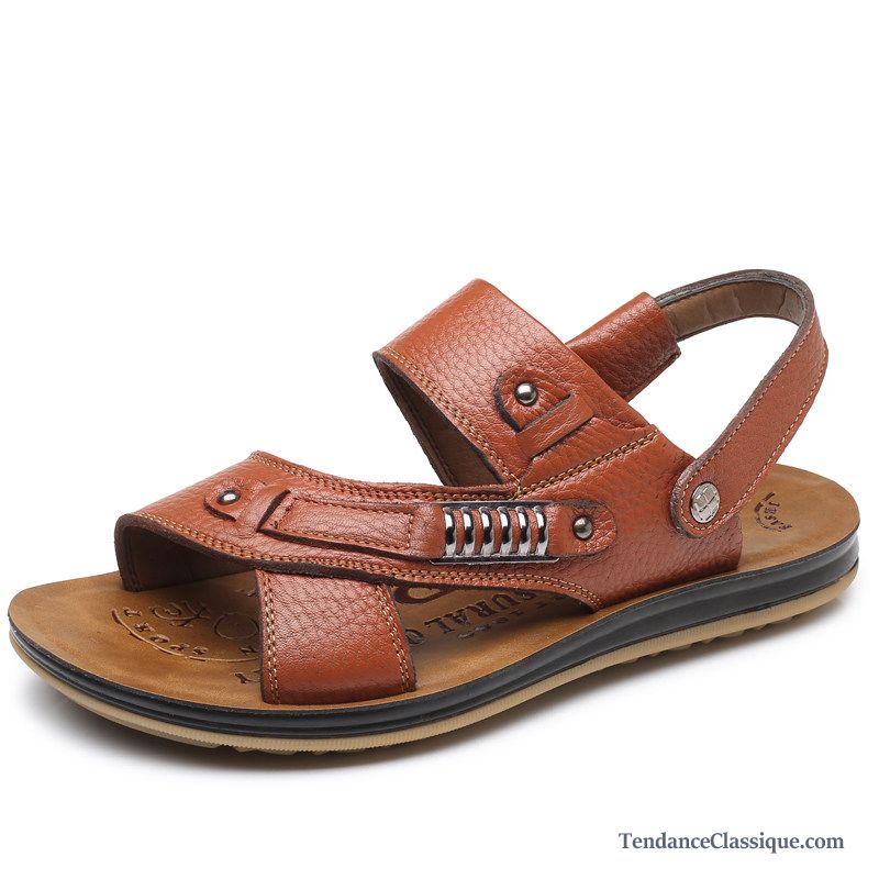 Sandales Souple Homme, Chaussure Sandales Pas Cher Homme En Ligne