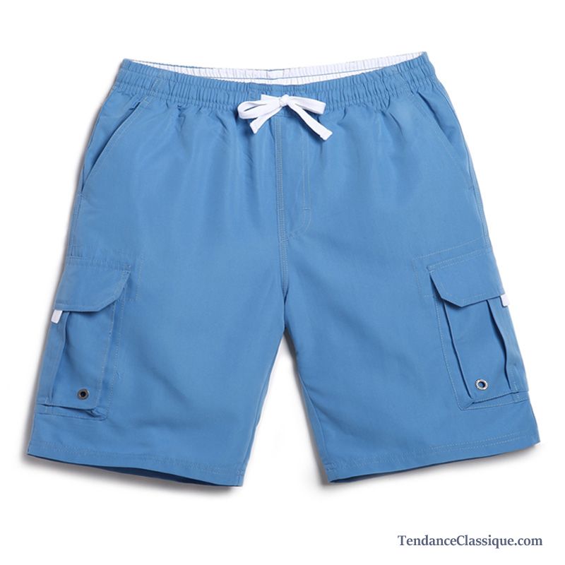 Short Baggy Homme Cyan, Short Fleuri Homme Pas Cher