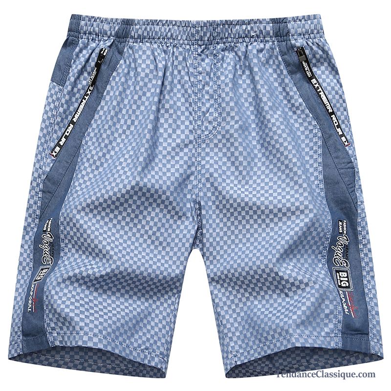 Short Baroudeur Homme Blé, Short Homme Taille Elastique Pas Cher