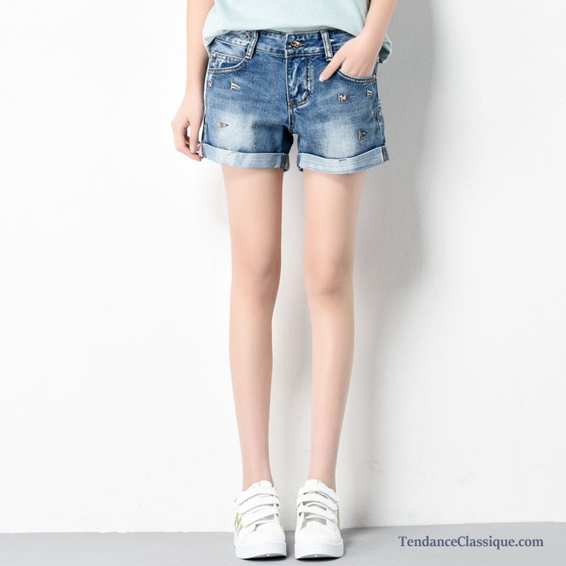 Short En Jean Pas Cher Femme Blanc, Jean Bootcut Femme Noir