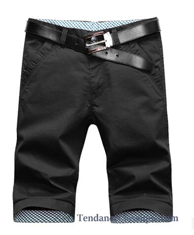 Short En Lin Pour Homme Steelblue, Short Sportswear Homme