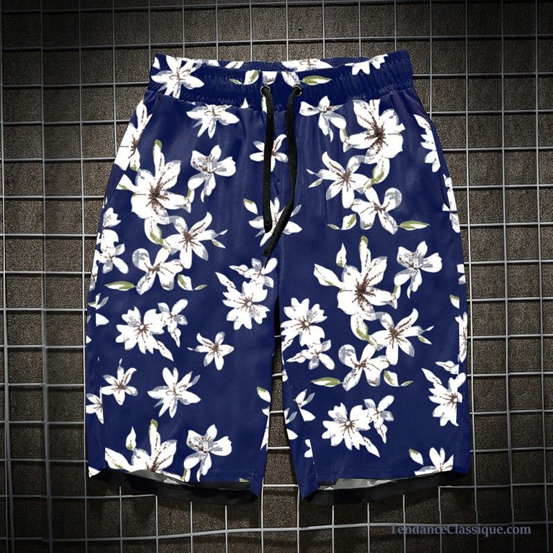 Short En Toile Homme Saumon, Short Toile Homme